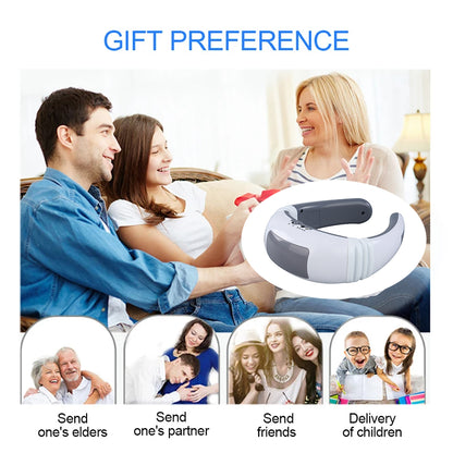Electric Cervical Pulse Neck Massager Muscle Relax Massage Magnetic Therapy US