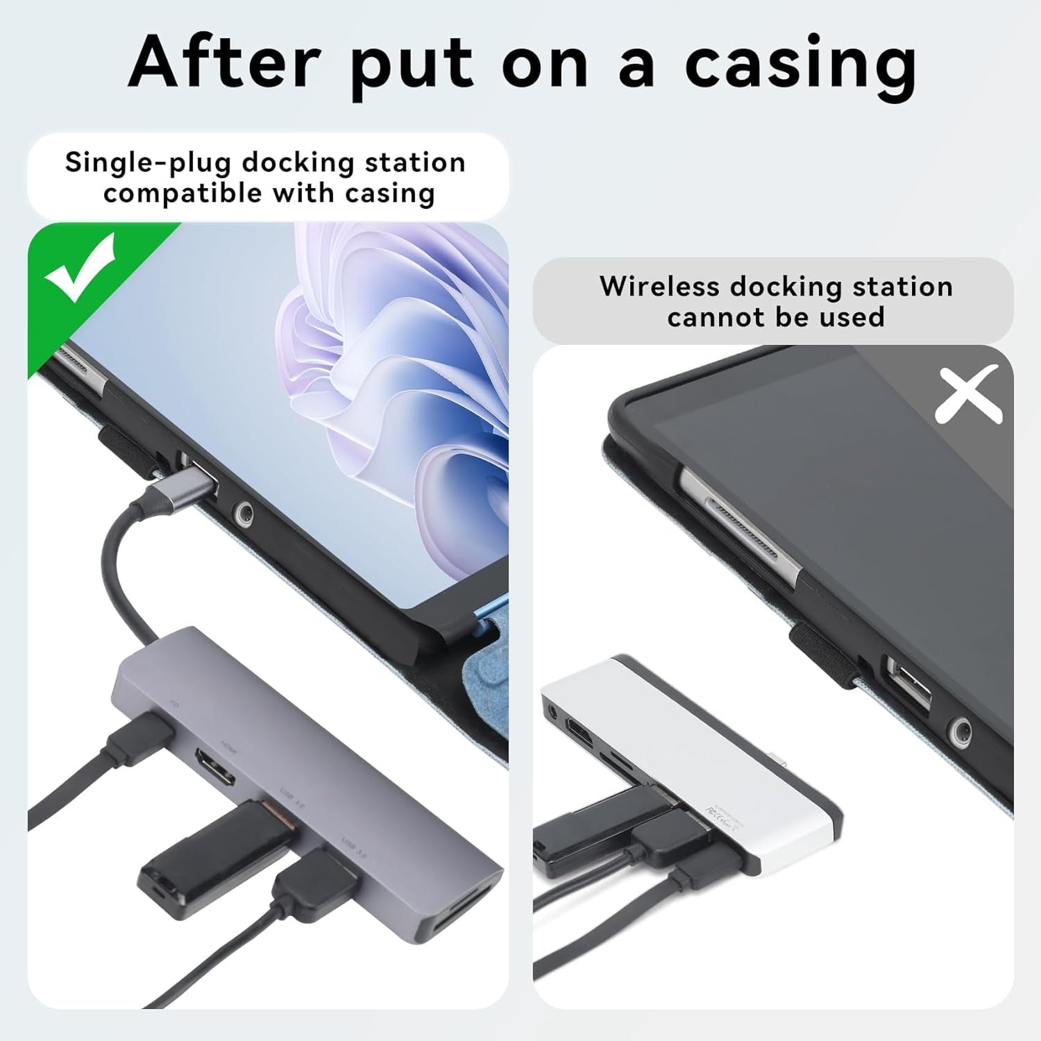 Protective Case for Surface Go 4 2023/Go 3 2021/Go 2 2020/Go 2018 with Stylus Holder, Multiple Angle Slim Lightweight Cover, Compatible with Type Cover Keyboard（Keyboard Not Included）