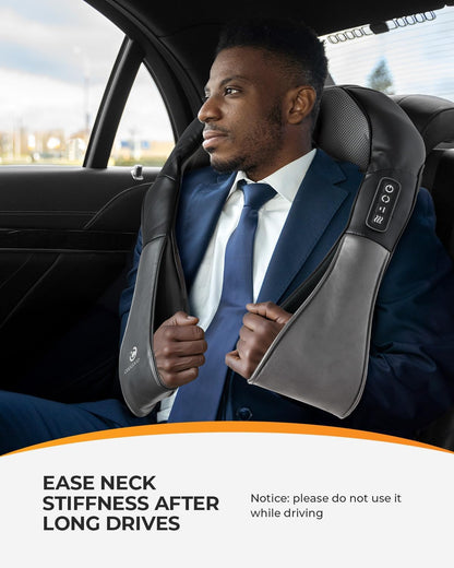 Shiatsu Neck Massager, FSA Eligible Kneading Back Massager with Heat, Deep Kneading Electric Massage Pillow, HSA Approved Massagers for Back and Neck Shoulder, for Home Office Use