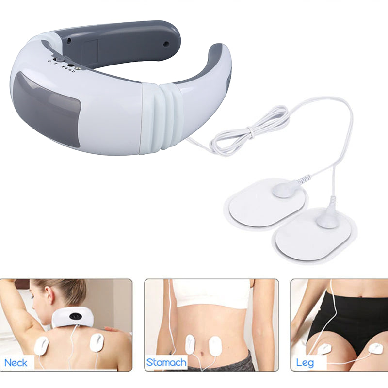 Electric Cervical Pulse Neck Massager Muscle Relax Massage Magnetic Therapy US