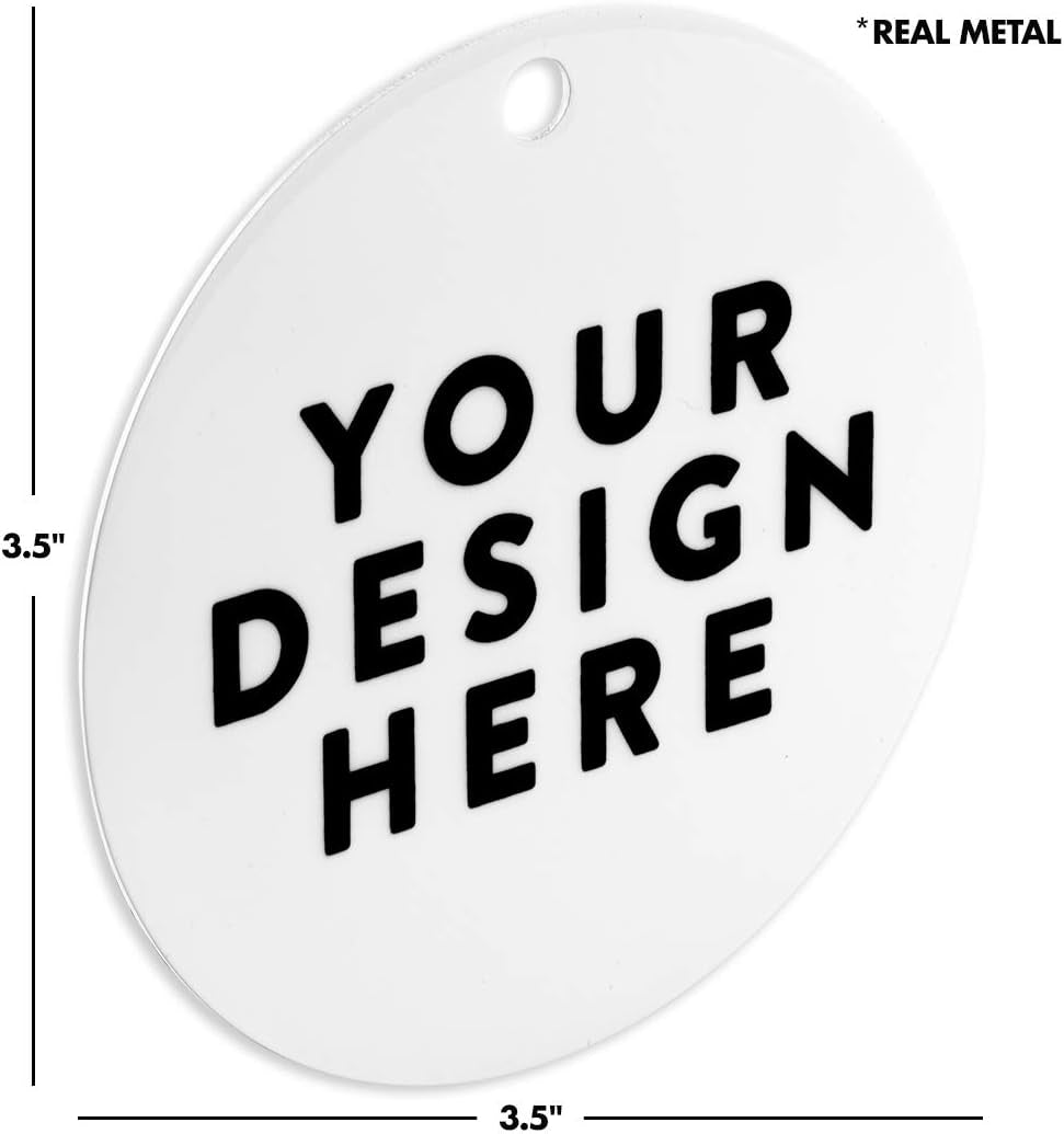 round Metal Christmas Ornament Funny Friendship Gift, Gym Buddies by Chance, Friends by Choice, Floral Graphic, 1-Pack, Includes Ribbon, for Best Friends Gym Buddy Gifts Gym Ornaments